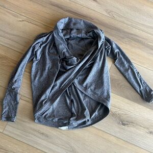 Ivivva Lululemon Girls Grey Twist Front Sweater